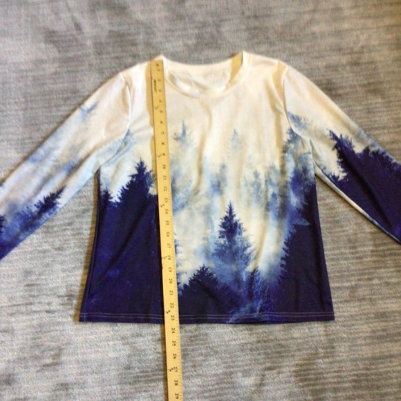 Forest print long sleeve shirt - Picture 3 of 7